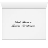 Soccer Vater Blue Design Weihnachtskarte (Innenansicht Horizontal (Unten))
