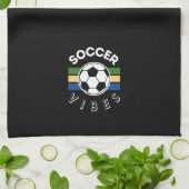 Soccer Vibes Geschirrtuch (Gefaltet)