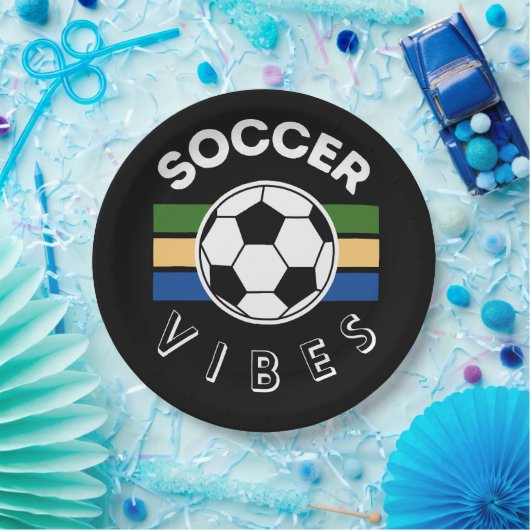 Soccer Vibes Pappteller (Party)