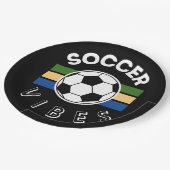 Soccer Vibes Pappteller (Schrägansicht)
