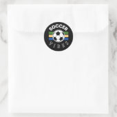Soccer Vibes Runder Aufkleber (Tasche)