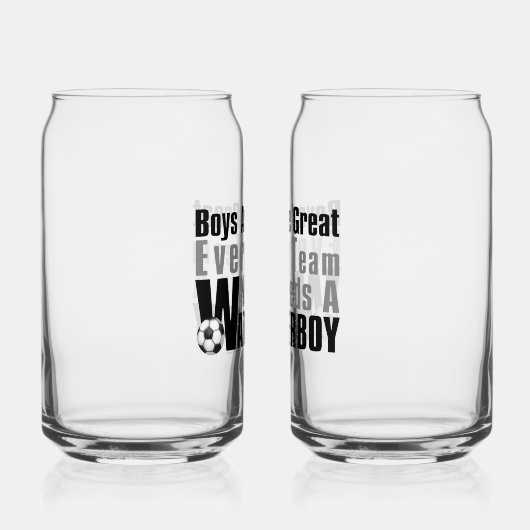 Soccer Waterboy Dosenglas (Rechts)