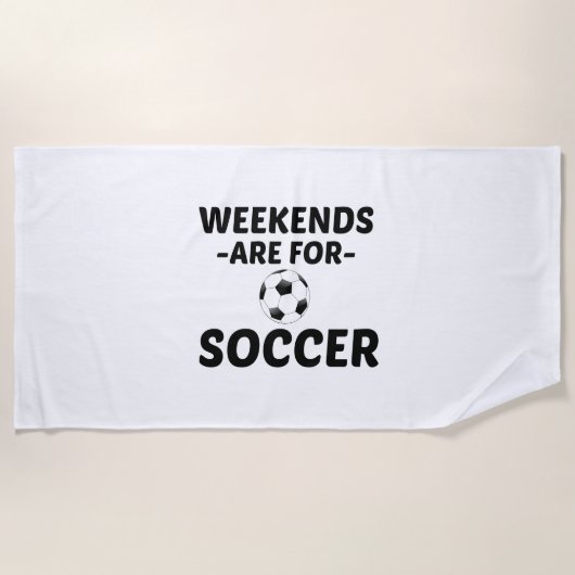 SOCCER WEEKEND STRANDTUCH (Vorderseite)