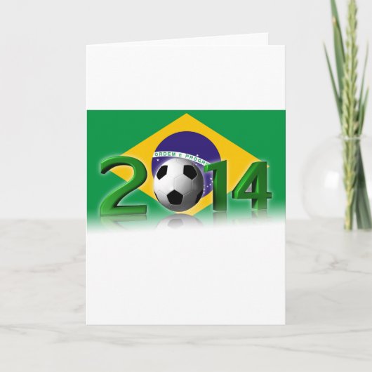 Soccer World Cup 2014 Karte (Vorderseite)