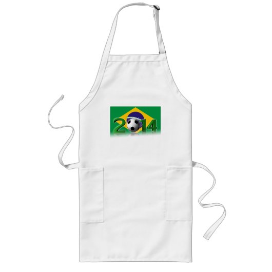 Soccer World Cup 2014 Lange Schürze (Vorne)