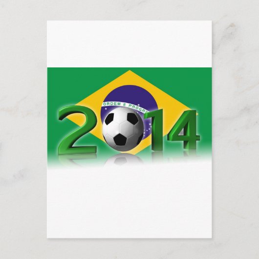 Soccer World Cup 2014 Postkarte (Vorderseite)