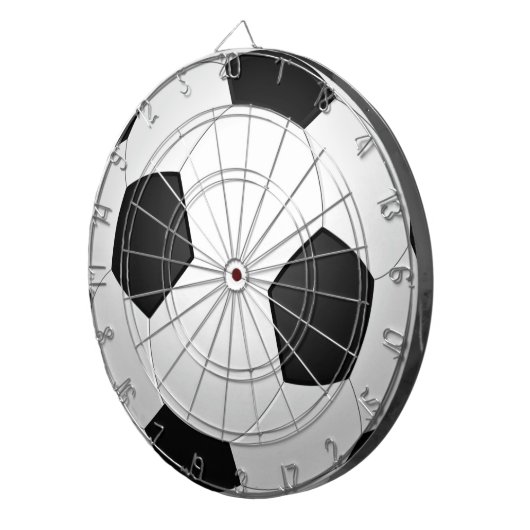 Soccerball Dart Board Geschenk Fußball Dartscheibe (Vorderseite rechts)