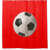 Soccerball Duschvorhang (Vorderseite)