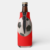 Soccerball Flaschenkühler (Flasche Rückseite)