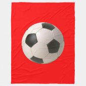 Soccerball Fleecedecke (Vorderseite)
