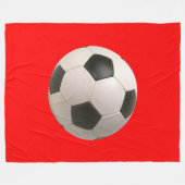 Soccerball Fleecedecke (Vorderseite (Horizontal))