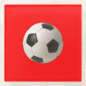 Soccerball Glasuntersetzer (Vorderseite)