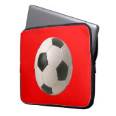 Soccerball Laptopschutzhülle (Vorderseite Links)