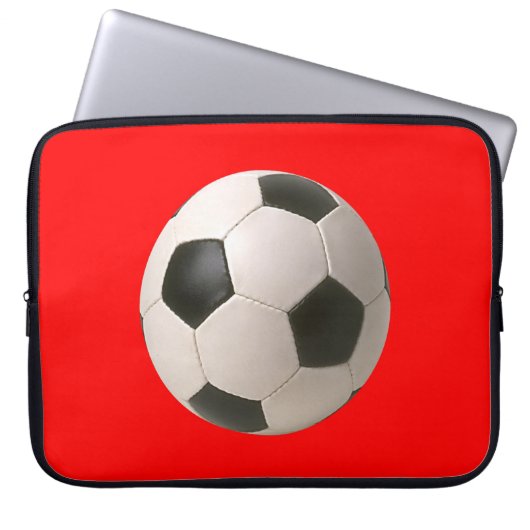Soccerball Laptopschutzhülle (Vorderseite)