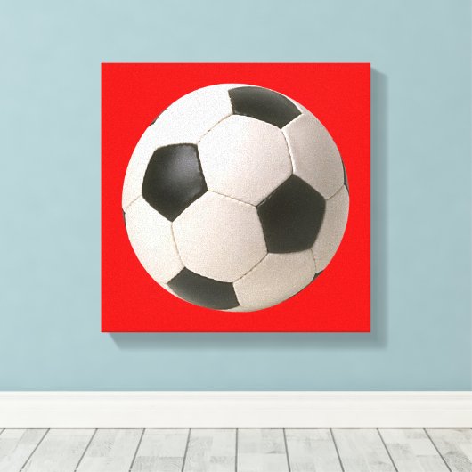 Soccerball Leinwanddruck (Insitu (Holzboden))