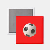 Soccerball Magnet (Vorderseite/Rückseite)