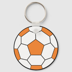 soccerball-orange schlüsselanhänger