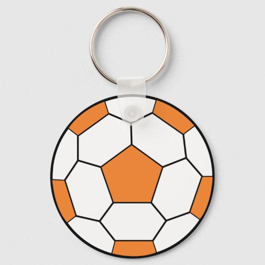 soccerball-orange schlüsselanhänger (Vorderseite)