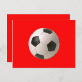 Soccerball Postkarte (Vorne/Hinten)