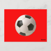 Soccerball Postkarte (Rückseite)