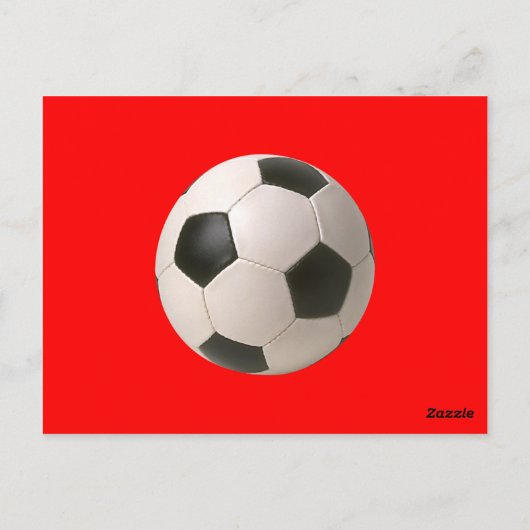 Soccerball Postkarte (Rückseite)