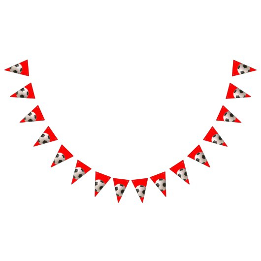 Soccerball Wimpelkette (Alle)