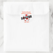 SoccerChick Doncha Runder Aufkleber (Tasche)