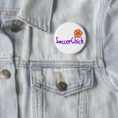 SoccerChick FlowerDark Button (Beispiel)