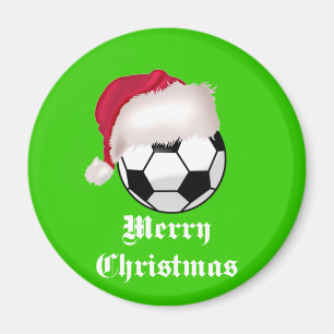 SoccerChick Frohe Weihnachten Magnet