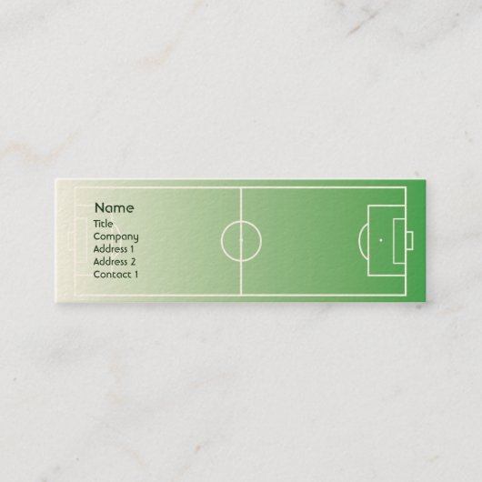 Soccerfield - dünn mini visitenkarte (Vorderseite)