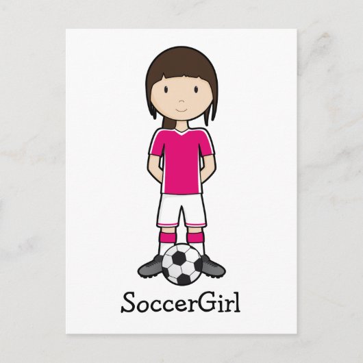 SoccerGirl Postkarte (Vorderseite)