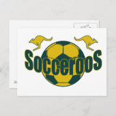 Socceroos world soccer Roos Logo Geschenke Postkarte (Vorne/Hinten)