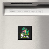 Soccersaurus Dinosaur T-Rex Fußball Torwart Spiele Magnet (In Situ (Geschirrspüler))