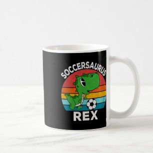 Soccersaurus Rex Fußball-Dinosaurier für Jungen Ki Kaffeetasse