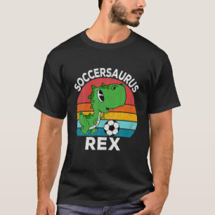 Soccersaurus Rex Soccer Dinosaurier für Kinder T-Shirt