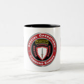 SOCEUR - Sondereinsatzkommando Europa Zweifarbige Tasse (Mittel)