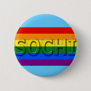 SOCHI-Gay Pride-Flagge Button