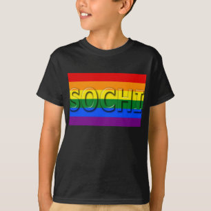 SOCHI-Gay Pride-Flagge T-Shirt