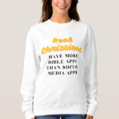 Social Apps Women's Sweatshirt - Funny Christlich (Vorderseite)
