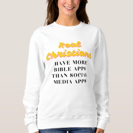 Social Apps Women's Sweatshirt - Funny Christlich (Vorderseite)