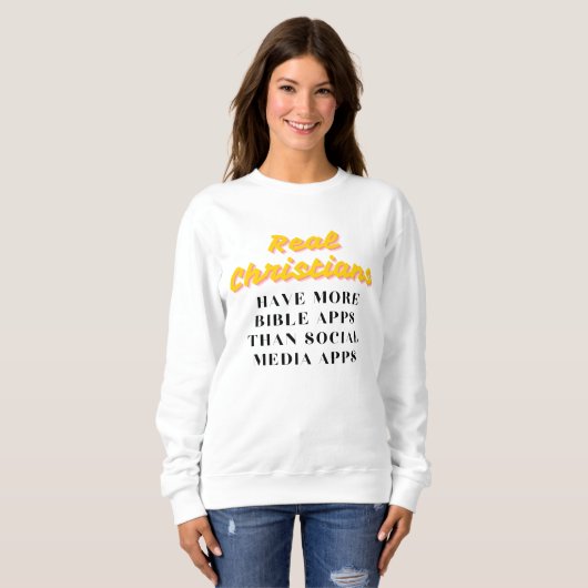 Social Apps Women's Sweatshirt - Funny Christlich (Vorne ganz)