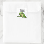 Social Battery 1% Tired Frog Sticker (Tasche)