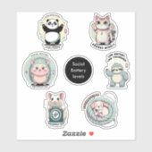 Social Battery Levels Sheet | Introvert Humor  Aufkleber (Blatt)