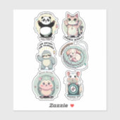 Social Battery Levels Sheet | Introvert Humor  Aufkleber (Blatt)