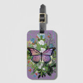 Social Butterfly 2 Gepäckmarke Gepäckanhänger (Vorderseite Vertikal)
