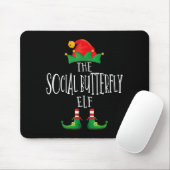 Social Butterfly Elf Shirt Family Matching Group C Mousepad (Mit Mouse)