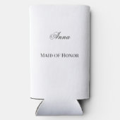 Social Club Blush Cocktail Custom Bridesmaid Selters Dosenkühler (Rückseite)