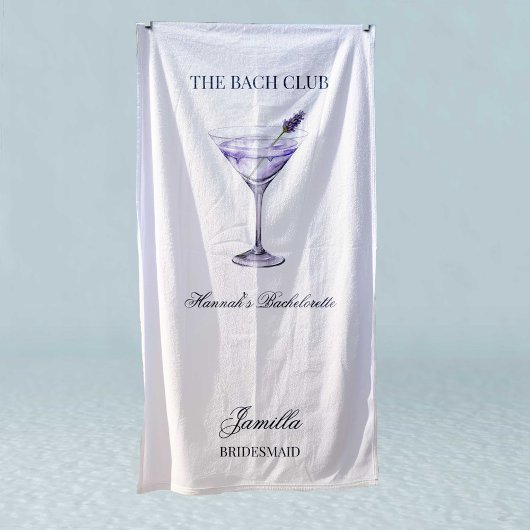 Social Club Lavendel Cocktail Bach Girls Tour Strandtuch