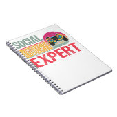 Social Distancing Expert Gaming Vintag Video Game Notizblock (Rechte Seite)
