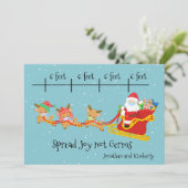 Social Distancing Verbreitung Freude Weihnachten W (Stehend Vorderseite)